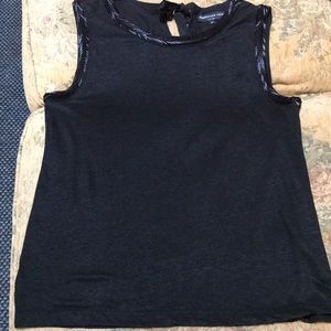 NWOT Generation Love Sequins Embellished Black Tank Top
